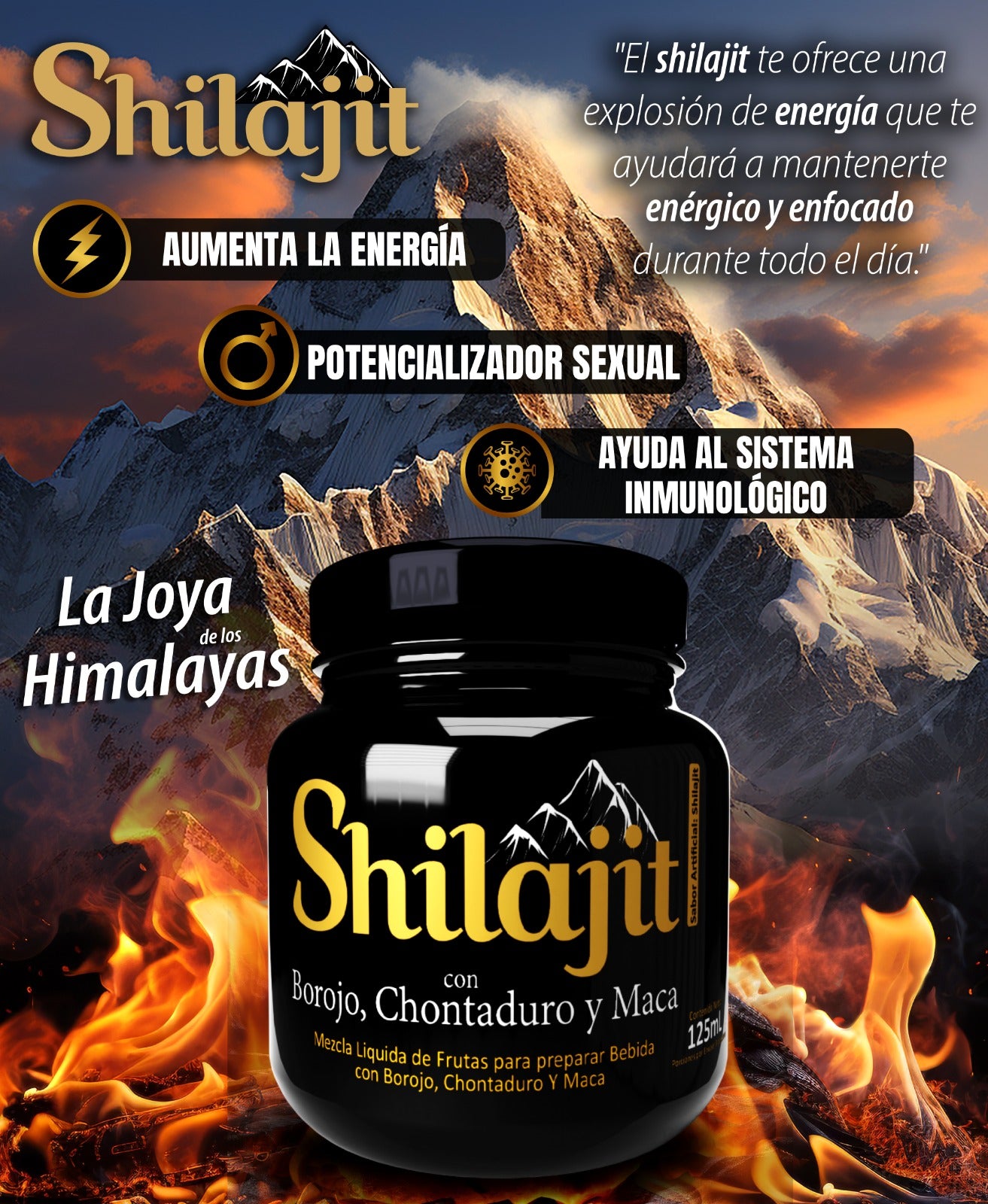 Shilajit del Himalaya 🚀 Suplemento 100% Natural